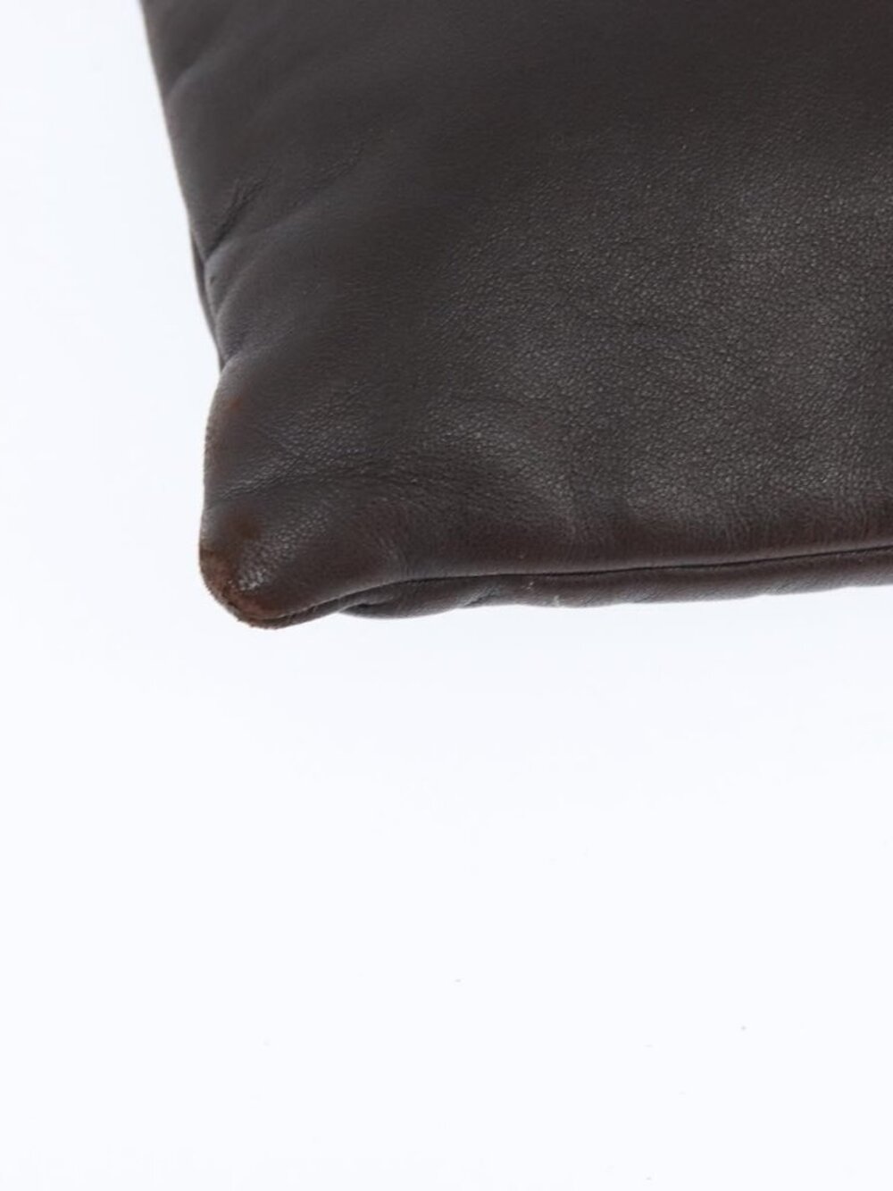 Authentic LOEWE Anagram Pouch Shoulder Bag Leather Dark Brown - Picture 7 of 16
